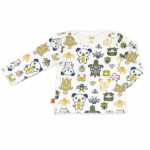 Hier het leuke ecru kleurige shirtje met lange mouw Fearless - Friends uit de collectie van Frogs and Dogs. Het ecru kleurige shirtje Fearless - Friends heeft een all-over bedrukking van verschillende dieren waaronder een kikker, bij, schildpad & een hondje. Het shirtje is gemaakt van rekbaar katoen en met het leuke printje goed te combineren met de andere items van deze collectie. 