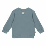 Groene sweater met dino voor baby of peuter – comfortabel met drukknoopjes