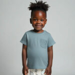 Dit schattige groenblauwe kinder t-shirt met korte mouw komt uit de Nice Team collectie van Frogs and Dogs. Het shirtje is effen van kleur en heeft op borsthoogte een klein zakje. Op het zakje is een geborduurd dinootje te zien, wat zorgt voor een subtiel, speels detail.