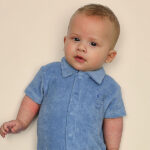 Frogs-and-Dogs-Happy-wit-you-onesie-korte-mouw-pijpjes-lichtblauw-badstof