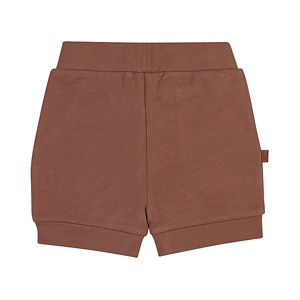 Deze schattige roodbruine - Burlwood- korte broek uit de Love Garden-collectie van Frogs and Dogs is een echte must-have. Gemaakt van zachte stof en uitgevoerd in een effen kleur, combineert dit broekje stijl en comfort moeiteloos.