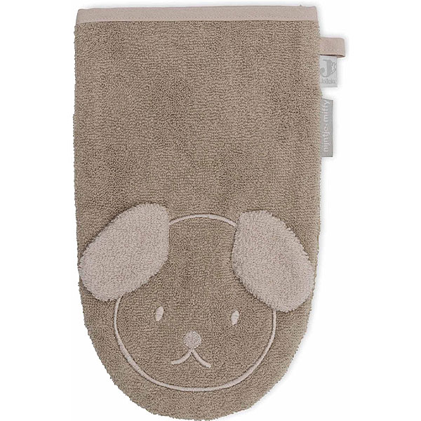 Deze olijfgroene badstof washand Snuffiey komt uit de Miffy-collectie van Jollein en is perfect voor dagelijks gebruik. Hij is heerlijk zacht en lief voor het kwetsbare huidje van jouw baby. Dankzij de extra lengte blijft hij goed om je hand zitten. Het washandje heeft een geborduurd gezichtje en 'losse' oortjes. Daarnaast is er een handig lusje om hem op te hangen.