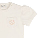 Baby T-shirt korte mouw Flower - Summer Flowers - White Alyssum - Gebroken wit - Frogs and Dogs