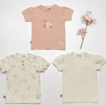 Baby T-shirt korte mouw Flower - Summer Flowers - White Alyssum - Gebroken wit - Frogs and Dogs