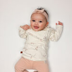 Baby T-shirt lange mouw Flo - Summer Flowers - White Alyssum - Gebroken wit - Frogs and Dogs