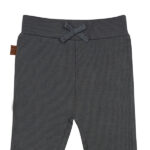 Antracietkleurige babylegging van ribstof met elastische tailleband, strikje en nette afwerking uit de Amour-collectie van Frogs and Dogs