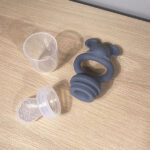 Fruitvoederfopspeen Bering Sea met siliconen punt, muismotief handvat en beschermkap