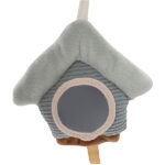 Jollein activiteitenspiraal Lovely Birds in ivory met figuren, belletje en spiegeltje