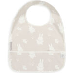 Set van 2 waterproof slabbetjes van Jollein met Nijntje & Snuffy print en opvangbakje