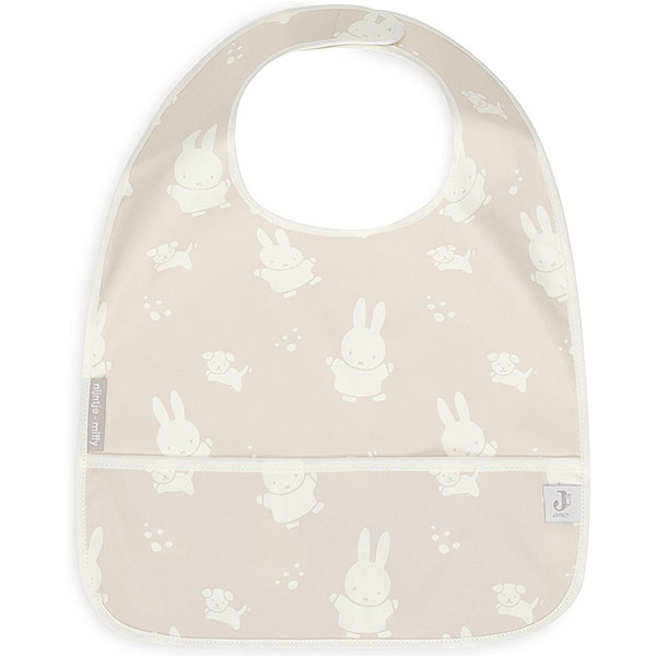 Set van 2 waterproof slabbetjes van Jollein met Nijntje & Snuffy print en opvangbakje