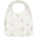 Set van 2 waterproof slabbetjes van Jollein met Nijntje & Snuffy print en opvangbakje