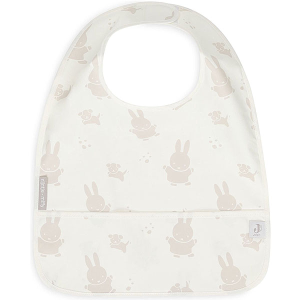 Set van 2 waterproof slabbetjes van Jollein met Nijntje & Snuffy print en opvangbakje