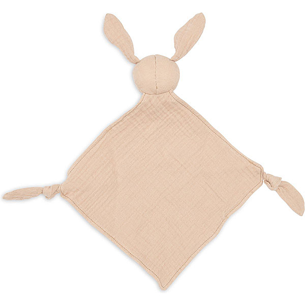 Jollein speendoekje Bunny Ears Moonstone in de vorm van een konijntje van hydrofiel katoen