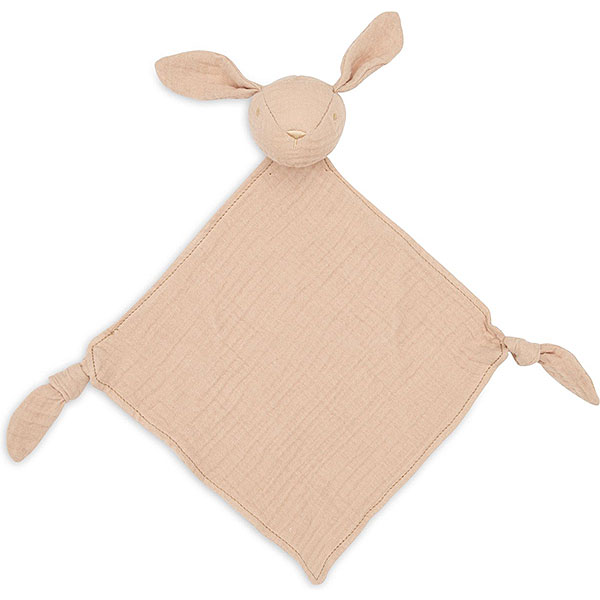 Jollein speendoekje Bunny Ears Moonstone in de vorm van een konijntje van hydrofiel katoen