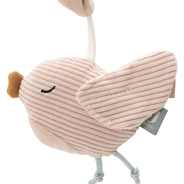 Jollein wagenspanner met tulp, vogeltje en vogelhuisje met spiegel in zachte kleuren