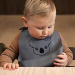 Nuuroo Alfie siliconen slabbetjes Bering Sea met print, set van 2