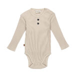 Frogs and Dogs rib romper Silver Gray baby