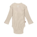 Frogs and Dogs rib romper Silver Gray baby