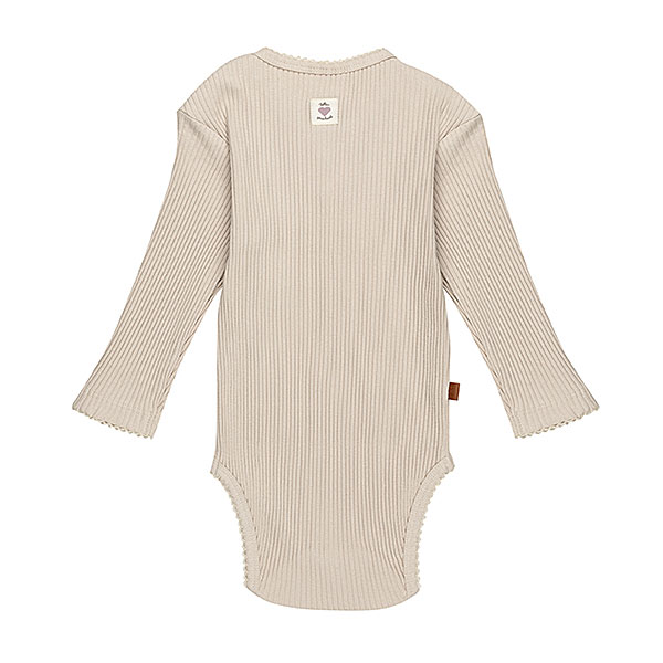 Frogs and Dogs rib romper Silver Gray baby