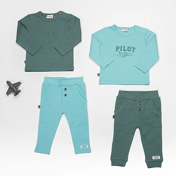 Collectie Pilot Club van Frogs and Dogs. Voor baby en peuter.
