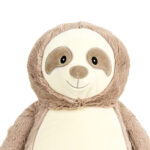 Cubbies knuffel Sloth Clingy met zachte vacht en verborgen rits voor uitneembare vulling