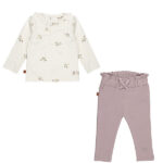 Alt-tekst foto: Frogs and Dogs Follow Your Heart babyset met Jet Stream ruffelshirt en Nirvana broekje