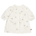 Frogs and Dogs baby & peuterjurkje Follow Your Heart Jet Stream met vogeltjesprint en ronde kraag