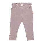 Frogs and Dogs baby & peuterbroekje Nirvana uit de Wintercollectie 2025 met ruffel tailleband, strik en geborduurd hartje