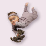 Frogs and Dogs rib babylegging & shirtje Nirvana met hartjesdetails