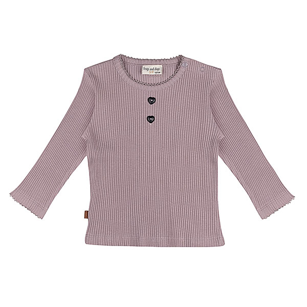 Frogs and Dogs rib shirt Nirvana paars peuters en baby's