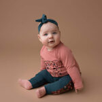 Frogs and Dogs joggingbroek baby Wild Life donkerblauw met panterprint