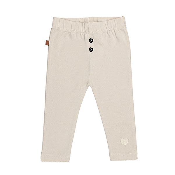 Frogs and Dogs baby kinderlegging Silver Gray beige met hartjesdetails