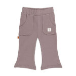 Frogs and Dogs kinderbroek flair pants Shark paars met steekzakken en uitlopende pijpen