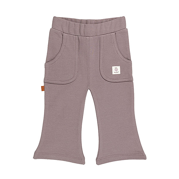 Frogs and Dogs kinderbroek flair pants Shark paars met steekzakken en uitlopende pijpen