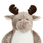 Cubbies knuffel Monty eland met bruin lichaam, witte buik en donkerbruine geweien