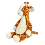 Cubbies knuffel Juniper giraffe met beige lichaam, bruine vlekken, slappe oren en ossicones