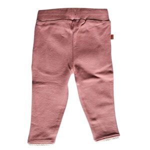 Stijlvol Frogs and Dogs broekje in burlwood uit de Beautiful Hearts collectie. Comfortabel katoen met zakjes, striklint en lief hartjesdetail.