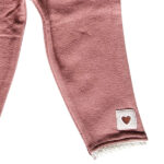 Frogs and Dogs broekje Beautiful Hearts in burlwood met zakjes, striklint en hartjesdetail