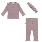 Frogs and Dogs rib babylegging & shirtje Nirvana met hartjesdetails