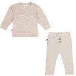 Frogs and Dogs set Follow Your Heart met velvet sweater en legging Silver Gray