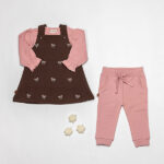 Frogs and Dogs baby & peuter joggingsbroek Zephyr Rose met elastische tailleband en striklint uit de Ballerina collectie