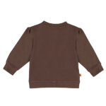 Frogs and Dogs baby & peuterjasje - vestje Ballerina Seal Brown met drukknoopjes en geborduurd strikje