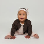 Frogs and Dogs baby & peuter legging Ballerina Sepia Rose met elastische tailleband