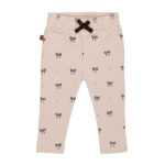 Frogs and Dogs baby & peuterbroek sepia rose met strikjesprint en elastische tailleband uit de Ballerina collectie