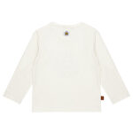 Frogs and Dogs Play All Day baby & peutershirt Emblem White Alyssum met rond embleem en beertje