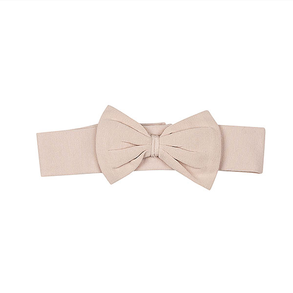 Frogs and Dogs babyhaarband Ballerina Sepia Rose met brede band en grote strik