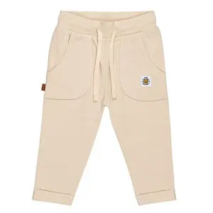 Frogs and Dogs Play All Day baby & peuterbroek Smoke Gray beige tint met steekzakken en 2 kontzakken achter