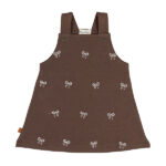 Frogs and Dogs baby & peuterjurkje Ballerina Bow Seal Brown met strikjes in sepia rose