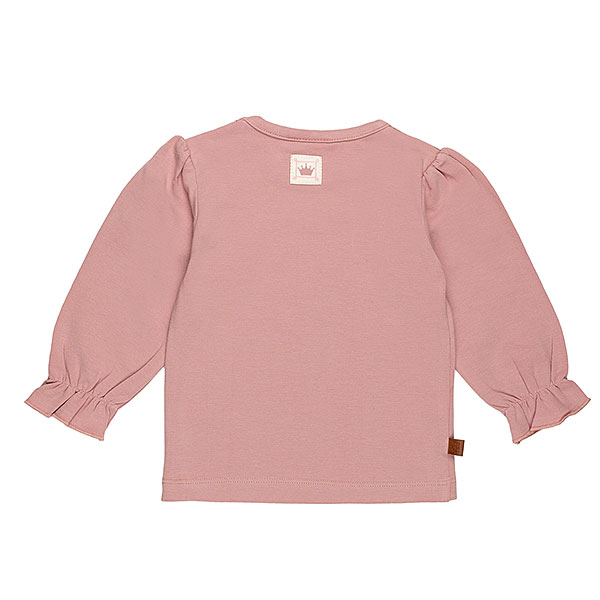 Frogs and Dogs baby & peutershirt Zephyr met geborduurd kroontje en ruffle mouwtjes uit de Ballerina collectie