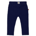 Frogs and Dogs Play All Day broek Patriot Blue donkerblauw met F&D-embleem voor baby & peuters